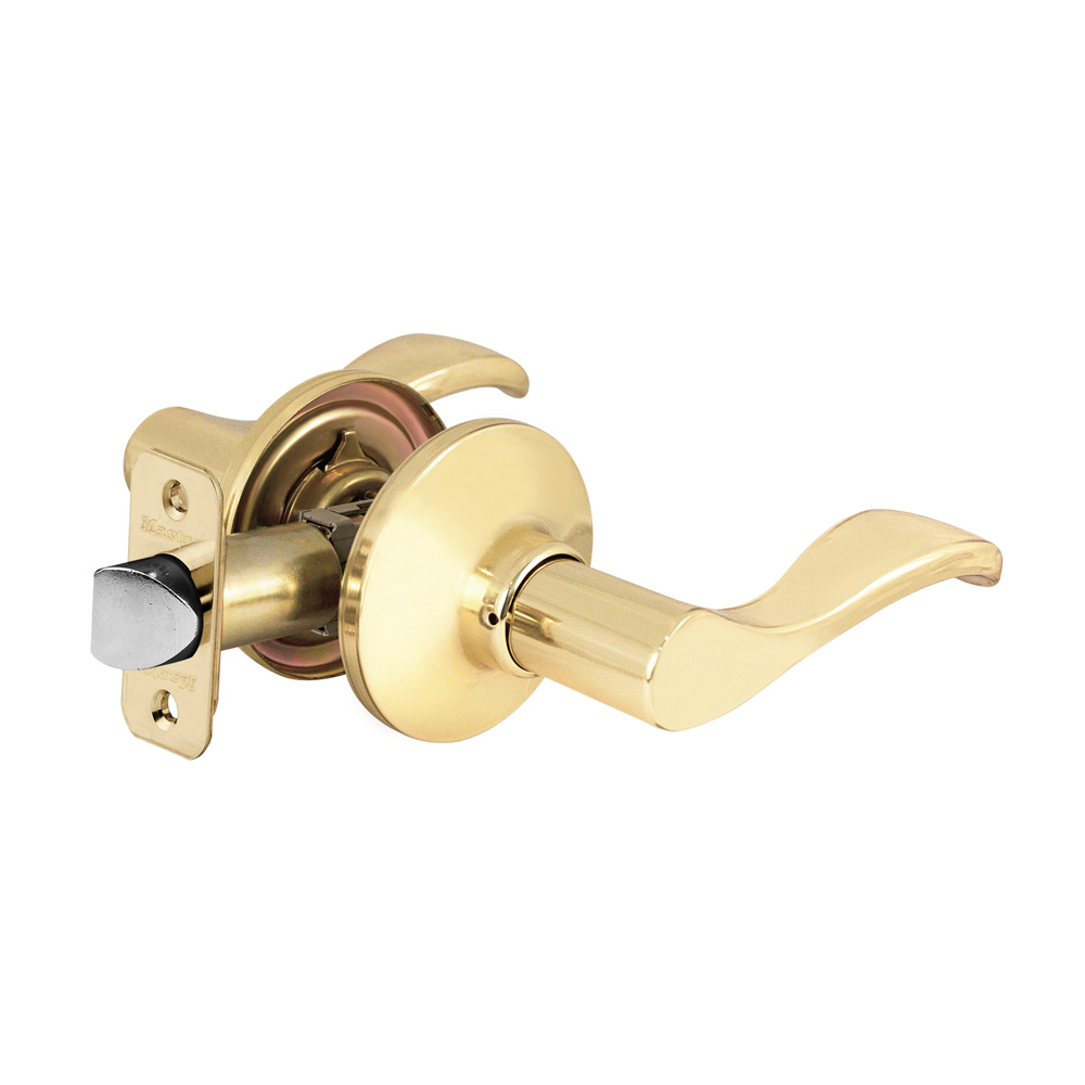 [WL0403BOX] Master Lock WL0403BOX Residential Passage Wave Lever Polished Brass