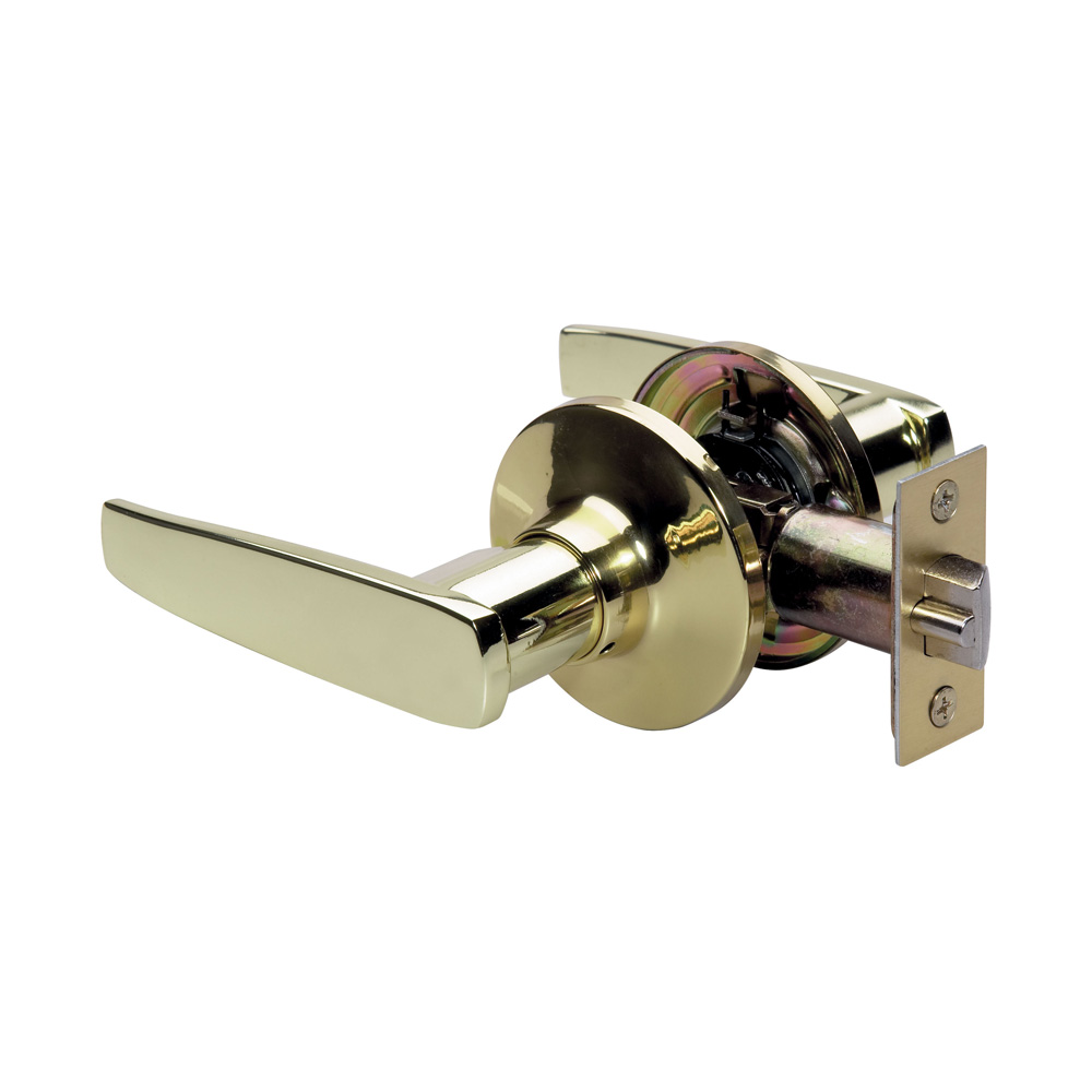 [SLL0403BOX] Master Lock SLL0403BOX Residential Passage Straight Lever Polished Brass