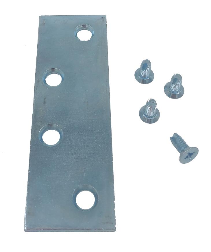 [9512-ZP] Template Hinge reinforcement Plate no-offset (flat)