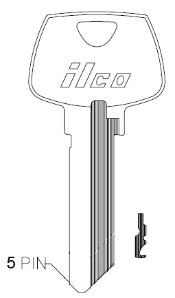 [1007RC] Ilco 1007RC Sargent Key Blank