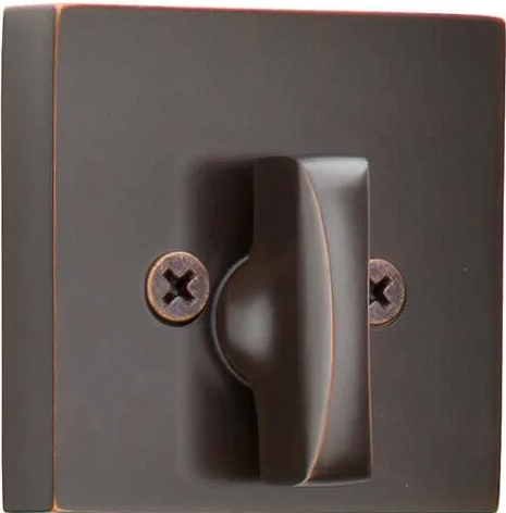 [8569US10B] Emtek 8569 Single Sided Square Style Deadbolt  in Oil Rubbed Bronze