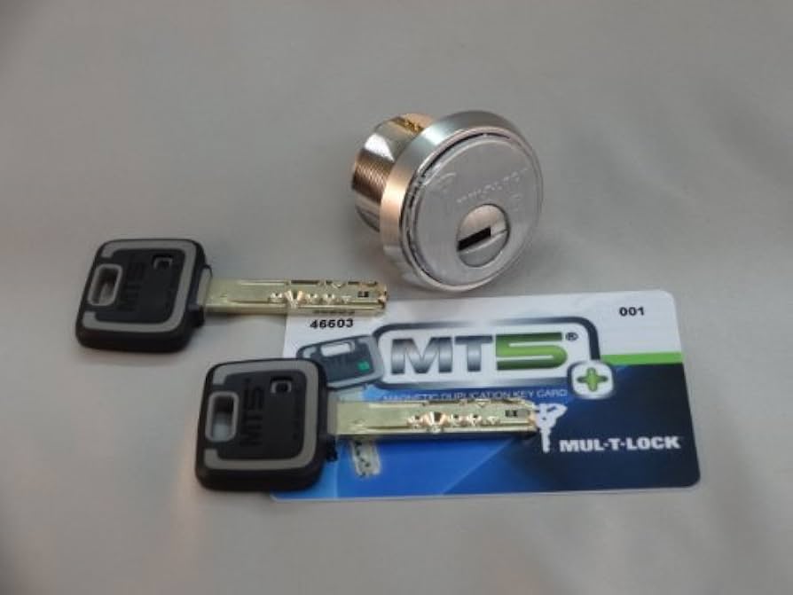 [348E-02100] Mul-t-lock 348E-02100 7X7 Mortise cylinder 1-1/8 in Satin Chrome Finish