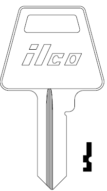 [A1045] Ilco A1045 Key Blank