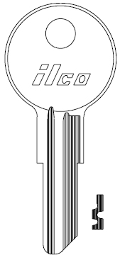 [01122R] Ilco 01122R Hudson Key Blank