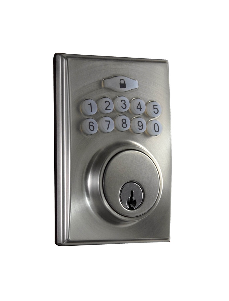 [DK201-MD15] Sure-Loc Electronic Modern Deadbolt 15 Satin Nickel