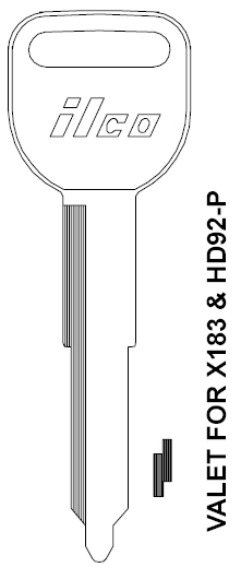 [X189] Ilco X189 Honda Key Blank HD93
