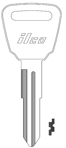 [X193] Ilco X193 Honda Key Blank HD96