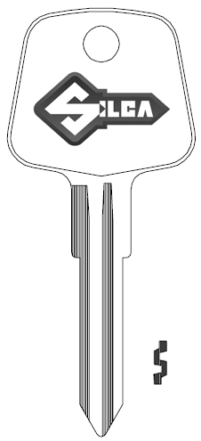 [WT6] Silca WT6 Audi Key Blank PA6