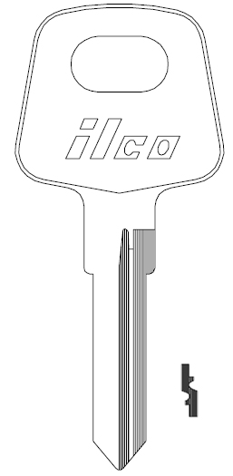 [X88] Ilco X88 Audi Key Blank PA8