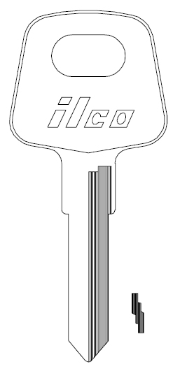Ilco X139 Audi Key Blank V35