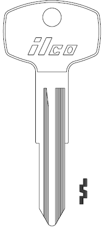 [DA21] Ilco 62DU Nissan Key Blank X7