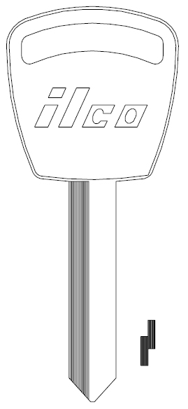 [1186TS] Ilco 1186TS Mercury Key Blank H56