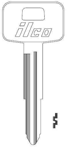 [X145] Ilco X145 Chevy Nova Key Blank 85-89