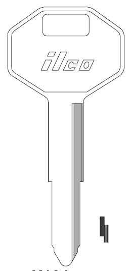 Ilco X121 Chrysler Key Blank DC3