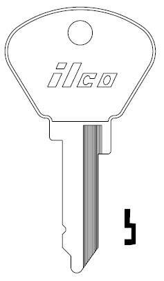 [NE9] Ilco NE9 Key Blank Ilco F74T