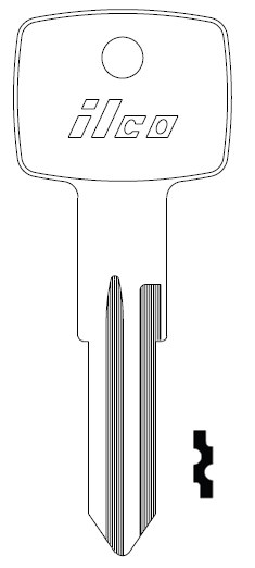[X168] Ilco X168 Key Blank B61