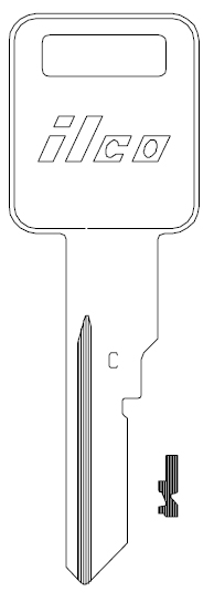 [P1098CV] Ilco P1098CV Key Blank B63