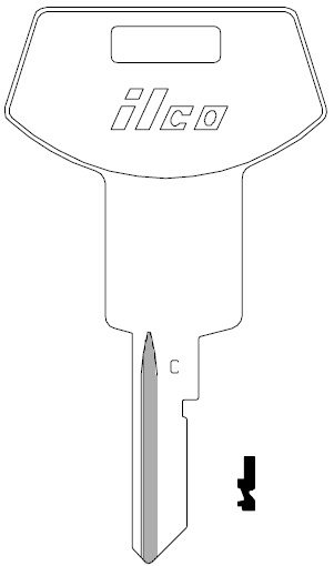 [P1098WC] Ilco P1098WC GMC Key Blank B64
