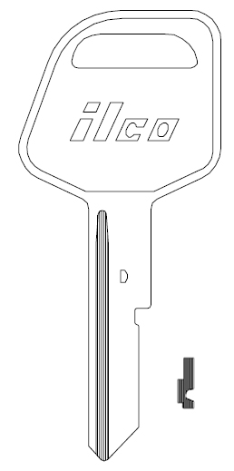 [S1098WD] Ilco S1098WD Key Blank B67