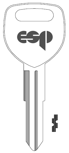 [X129] Ilco HD82 Key Blank X129 (ESP HD80)