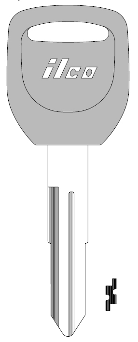 [B101-P] Ilco B101-P Plastic Head Key Blank X250