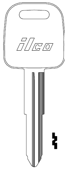 [X187] Ilco X187 Hyundai Key Blank HY4