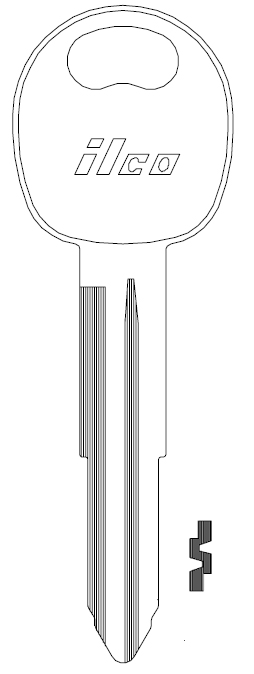 [X161] Ilco X161 Key Blank HY3