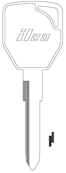 [X177] Ilco X177 Key Blank JA2