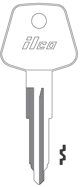 [X157] Ilco X157 Key Blank LF17
