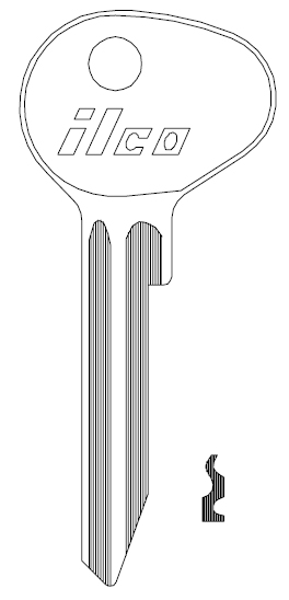 [DA20] Ilco DA20 Key Blank D80K