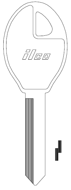 [X227] Ilco X227 Nissan Key Blank DA32