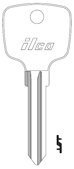 [MB15] Ilco MB15 Key Blank