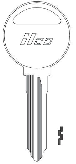 [X178] Ilco X178 Key Blank MZ16