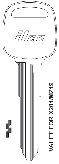 [X200] Ilco X200 Mazda Key Blank MZ22