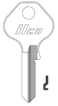 [1092NR] Ilco 1092NR Master Key Blank M16