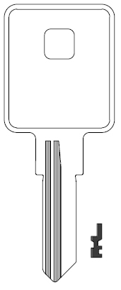 [1602] Ilco 1602 Key Blank TM2