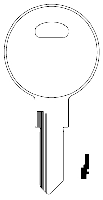 [1608 TM8] Ilco 1608 Key Blank TM8