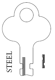 Ilco T124 Steel Key Blank