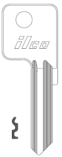 [999N Y1E] Ilco 999N Key Blank Y1E