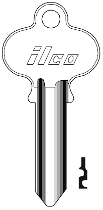 [1022] Ilco 1022 Segal Key Blank SE1