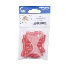 [KSI-290100R] Key Systems KSI-290100R TPR Color Coding - Red 50 Pack  