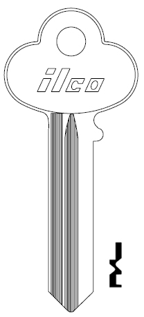 [1001GA] Ilco 1001GA Corbin Key Blank 7 Pin
