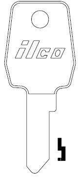 [LF11] Ilco LF11 Lowe & Fletcher Key Blank
