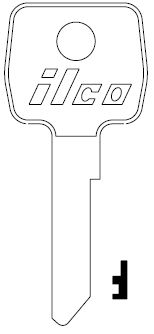 [LF14] Ilco LF14 Lowe & Fletcher Key Blank