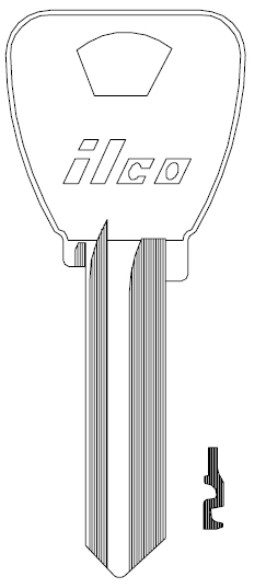 [AK22W] Ilco 1179A Key Blank AR4