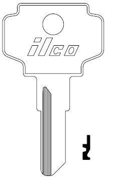 [L1054M] Ilco L1054M Key Blank Bargman