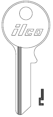 [1141F] Ilco 1141F Key Blank T1