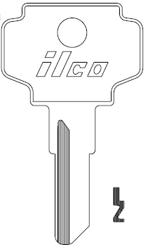 [BRG4] Ilco K1122C Bargman Key Blank