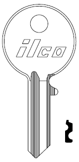[HV61] Ilco HV61 Renault Key Blank