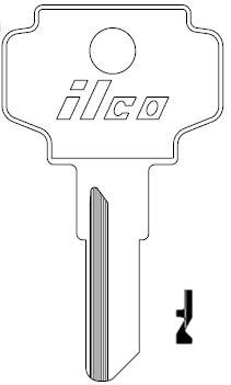 [K1122B] Ilco K1122B Bargman Key Blank 